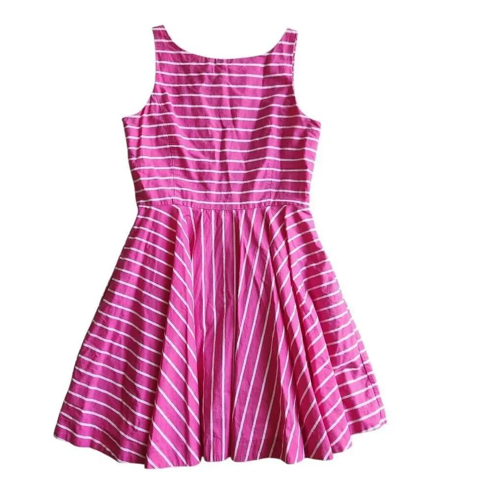 Polo Ralph Lauren Dress Girls 16 Fit and Flare Sundress‎ Striped Cotton